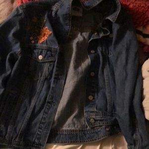 Flower Jean jacket